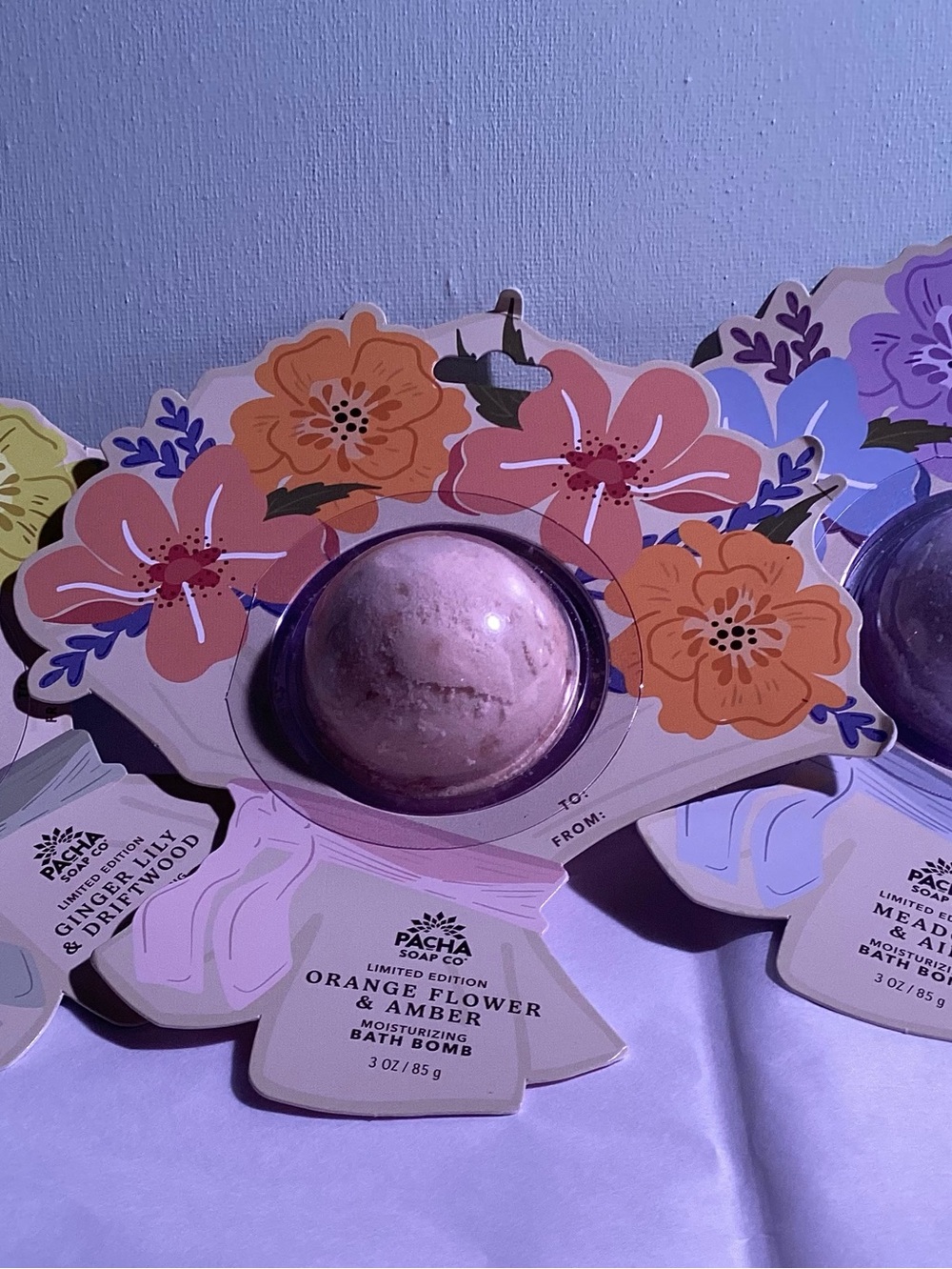 Three “PACHA” Limited Edition Bath Bomds